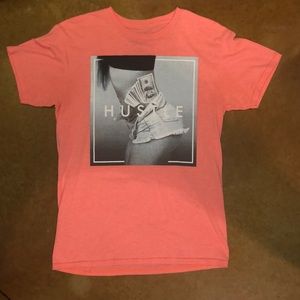 Popular Poison “Hustle” Pink Tee